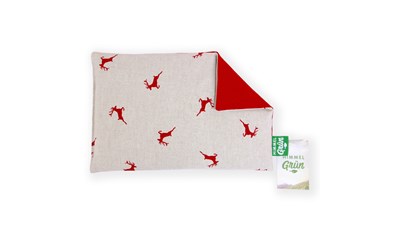 Traubenkernkissen 30x20cm Hirsch