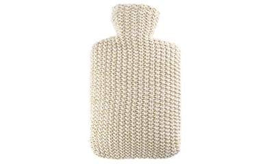 Wärmeflasche mit Strickbezug Lurex