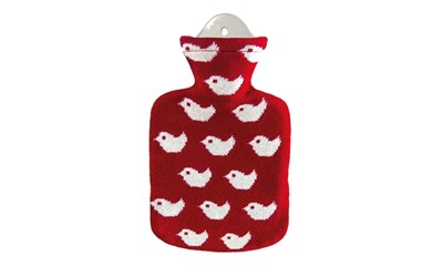 Wärmflasche Strickbezug Baby Birds