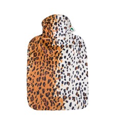 Wärmeflasche Flauschbezug Leopard