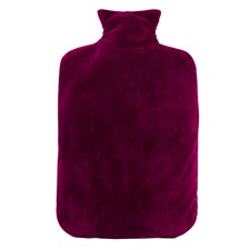 Wärmeflasche Nickibezug purpur
