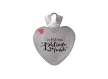 Herz transparent mit Druck "Du bist mein Lieblingsmensch" 
