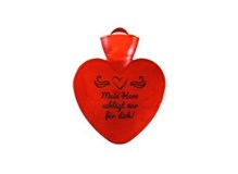 Herz rot-transparent mit Druck "Mein Herz schlägt nur für dich"