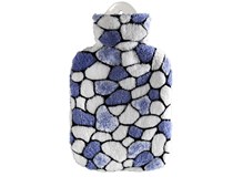 Wärmeflasche mit Überzug Steinmuster